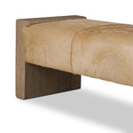 Make your space stand out with a unique accent bench of solid oak and hair on hide. Reflective of hides' one-of-a-kind nature, a variance in coloring, pattern and hair length is to be expected Amethyst Home provides interior design, new home construction design consulting, vintage area rugs, and lighting in the Winter Garden metro area.