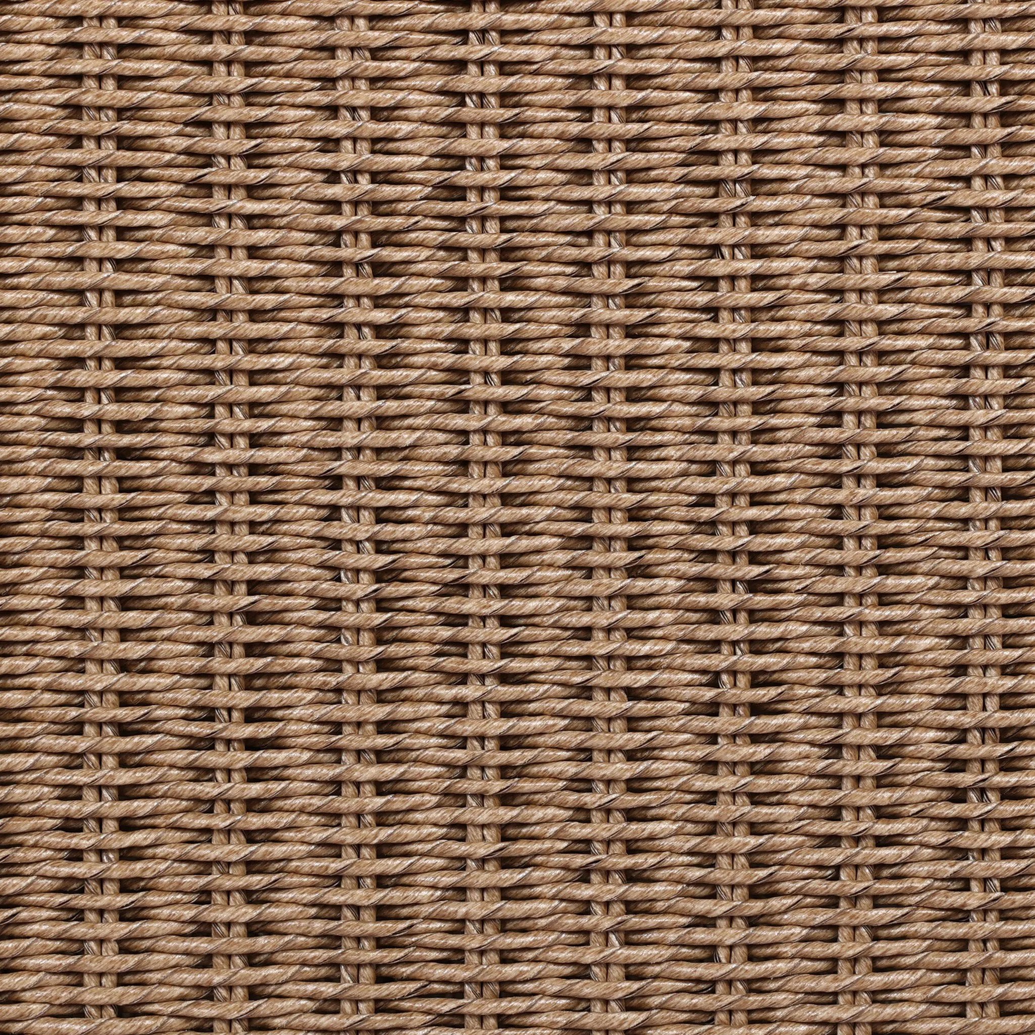 Featuring Koe Ellor Beige Outdoor Chair by Four Hands at Amethyst Home. Bring texture outside. Inspired by the classic tulip shape, this outdoor swivel chair features a sculptural, woven faux hyacinth frame and a deep seat and loose back cushion in 100% olefin, known for its UV-resistant, water-repellent and quick-drying abilities. Cover or store indoor. Amethyst Home provides interior design, new home construction design consulting, vintage area rugs, and lighting in the Newport Beach metro area.
