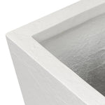 Cast black concrete forms a monolithic planter for use indoors and out. Cover or store indoors during inclement weather and when not in use Amethyst Home provides interior design, new home construction design consulting, vintage area rugs, and lighting in the Kansas City metro area.