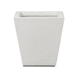 Cast black concrete forms a monolithic planter for use indoors and out. Cover or store indoors during inclement weather and when not in use Amethyst Home provides interior design, new home construction design consulting, vintage area rugs, and lighting in the Laguna Beach metro area.