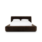 Wide, vertical channeling and low styling speak to the modish Italian influence of this softly textured bed upholstered in cream high-performance fabric. Performance fabrics are specially created to withstand spills, stains, high traffic and wear, ensuring long-term comfort and unmatched durability Amethyst Home provides interior design, new home construction design consulting, vintage area rugs, and lighting in the Portland metro area.