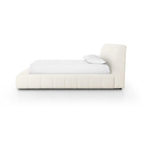 Wide, vertical channeling and low styling speak to the modish Italian influence of this softly textured bed upholstered in cream high-performance fabric. Performance fabrics are specially created to withstand spills, stains, high traffic and wear, ensuring long-term comfort and unmatched durability Amethyst Home provides interior design, new home construction design consulting, vintage area rugs, and lighting in the Monterey metro area.