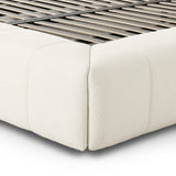 Wide, vertical channeling and low styling speak to the modish Italian influence of this softly textured bed upholstered in cream high-performance fabric. Performance fabrics are specially created to withstand spills, stains, high traffic and wear, ensuring long-term comfort and unmatched durability Amethyst Home provides interior design, new home construction design consulting, vintage area rugs, and lighting in the Newport Beach metro area.