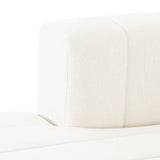 Featuring Langham Fayette Cloud Left Chaise by Four Hands at Amethyst Home. The sensible sectional meets modern Italian styling. Wide vertical channeling offers a luxurious take on modular seating. Bright Fayette Cloud covering awes in any space. Left arm facing chaise to sectional. Performance fabrics are specially created to withstand spills, stains, high. Amethyst Home provides interior design, new home construction design consulting, vintage area rugs, and lighting in the Park City metro area.