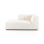 Featuring Langham Fayette Cloud Left Chaise by Four Hands at Amethyst Home. The sensible sectional meets modern Italian styling. Wide vertical channeling offers a luxurious take on modular seating. Bright Fayette Cloud covering awes in any space. Left arm facing chaise to sectional. Performance fabrics are specially created to withstand spills, stains, high. Amethyst Home provides interior design, new home construction design consulting, vintage area rugs, and lighting in the San Diego metro area.