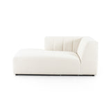 Featuring Langham Fayette Cloud Left Chaise by Four Hands at Amethyst Home. The sensible sectional meets modern Italian styling. Wide vertical channeling offers a luxurious take on modular seating. Bright Fayette Cloud covering awes in any space. Left arm facing chaise to sectional. Performance fabrics are specially created to withstand spills, stains, high. Amethyst Home provides interior design, new home construction design consulting, vintage area rugs, and lighting in the San Diego metro area.