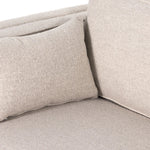 Traditional goes modern. Doubled-stacked arms and cushioning make for a layered look with maximum comfort, while high-performance upholstery is great for everyday lounging. Finished in an auburn walnut, a 360 plinth-style base offers a touch of contrast. Amethyst Home provides interior design, new home construction design consulting, vintage area rugs, and lighting in the Austin metro area.