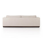 Traditional goes modern. Doubled-stacked arms and cushioning make for a layered look with maximum comfort, while high-performance upholstery is great for everyday lounging. Finished in an auburn walnut, a 360 plinth-style base offers a touch of contrast. Amethyst Home provides interior design, new home construction design consulting, vintage area rugs, and lighting in the Los Angeles metro area.