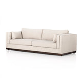Traditional goes modern. Doubled-stacked arms and cushioning make for a layered look with maximum comfort, while high-performance upholstery is great for everyday lounging. Finished in an auburn walnut, a 360 plinth-style base offers a touch of contrast. Amethyst Home provides interior design, new home construction design consulting, vintage area rugs, and lighting in the Salt Lake City metro area.