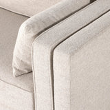 Traditional goes modern. Doubled-stacked arms and cushioning make for a layered look with maximum comfort, while high-performance upholstery is great for everyday lounging. Finished in an auburn walnut, a 360 plinth-style base offers a touch of contrast. Amethyst Home provides interior design, new home construction design consulting, vintage area rugs, and lighting in the San Diego metro area.