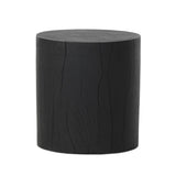 Ground any room with a style inspired by the beautiful simplicity of nature. Made of black-finished resin, the form for this special piece is molded from a tree trunk that's been cut into a circle, then cast in resin to recreate the same  texture of the trunk, even the saw marks where it was cut — talk about a true statement piece Amethyst Home provides interior design, new home construction design consulting, vintage area rugs, and lighting in the Washington metro area.