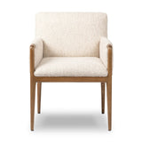 Featuring Ledger Somerton Ash Dining Chair by Four Hands at Amethyst Home. A box-profile dining chair that’s all about comfort. Exposed oak legs flow seamlessly into the chair's upholstered arms, for a seamless look. Performance fabrics are specially created to withstand spills, stains, high traffic and wear, ensuring long-term comfort and unmatched durab. Amethyst Home provides interior design, new home construction design consulting, vintage area rugs, and lighting in the Los Angeles metro area.