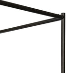 Safari styling gets refreshed with ash grey fabric and leather straps that secure decorative suspended headboard pillows. Box spring required. This bed is not compatible with an adjustable mattress Amethyst Home provides interior design, new home construction design consulting, vintage area rugs, and lighting in the Omaha metro area.