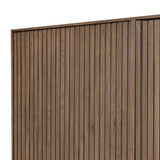 Made from rustic-finished oak with a plinth-style base, clean angles and linear reeding define this midcentury-spirited cabinet. Fully finished interior for a beautiful look inside and out. Designed in partnership with longtime Four Hands collaborator Thomas Bina and Brazilian designer Ronald Sasson. Amethyst Home provides interior design, new home construction design consulting, vintage area rugs, and lighting in the Austin metro area.