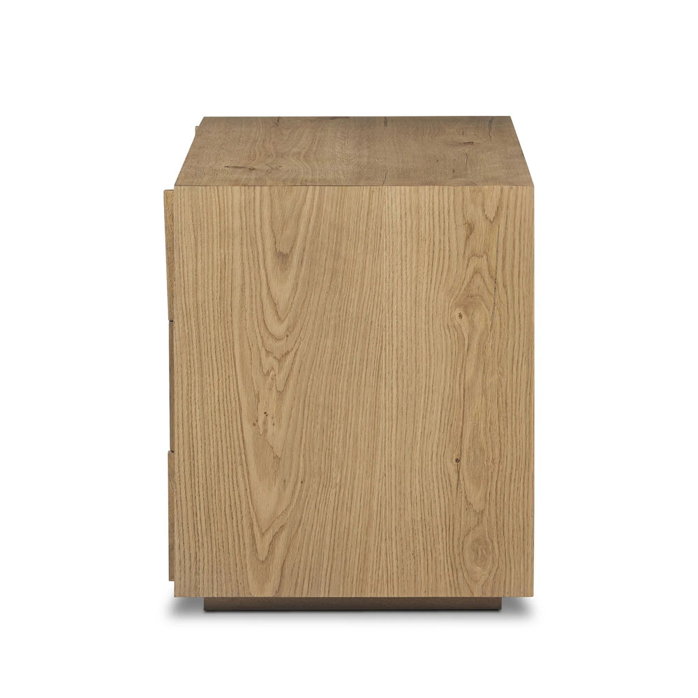 Leo Rustic Light Natural Oak Nightstand | ready to ship!