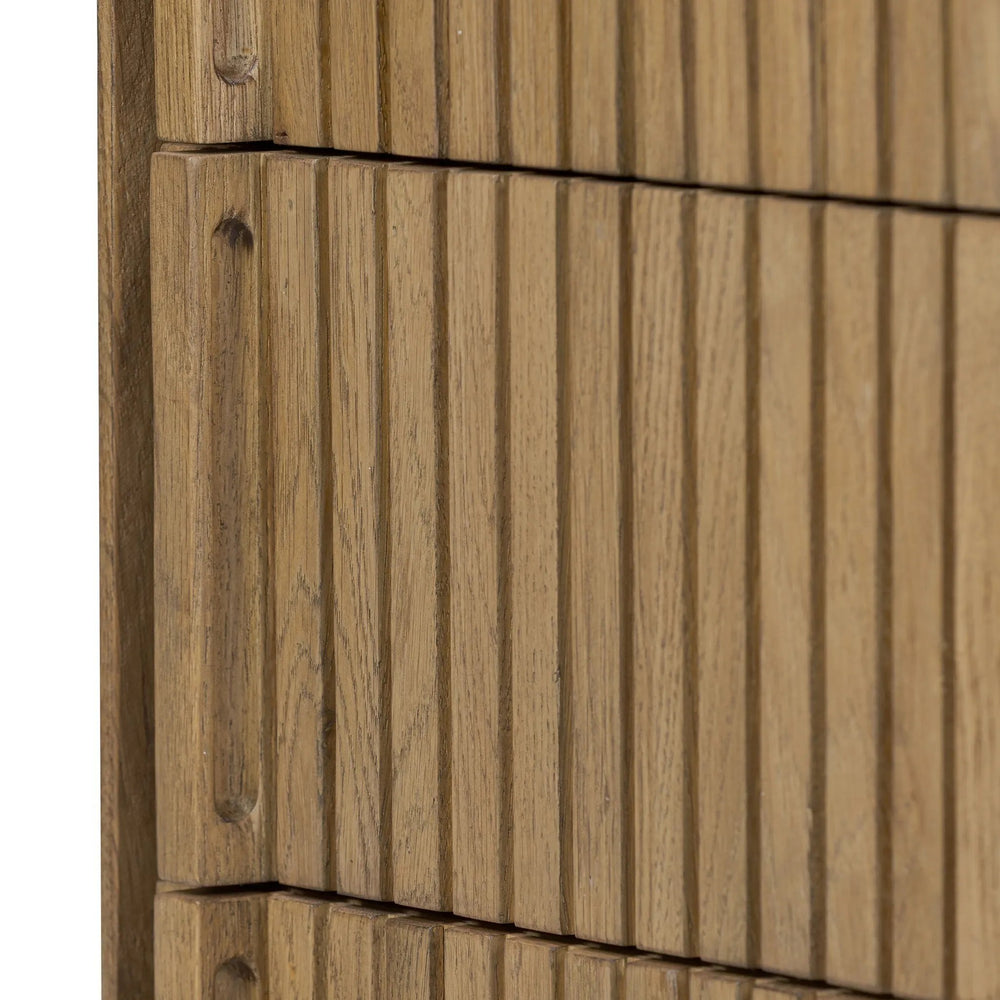 Leo Rustic Light Natural Oak Nightstand | ready to ship!