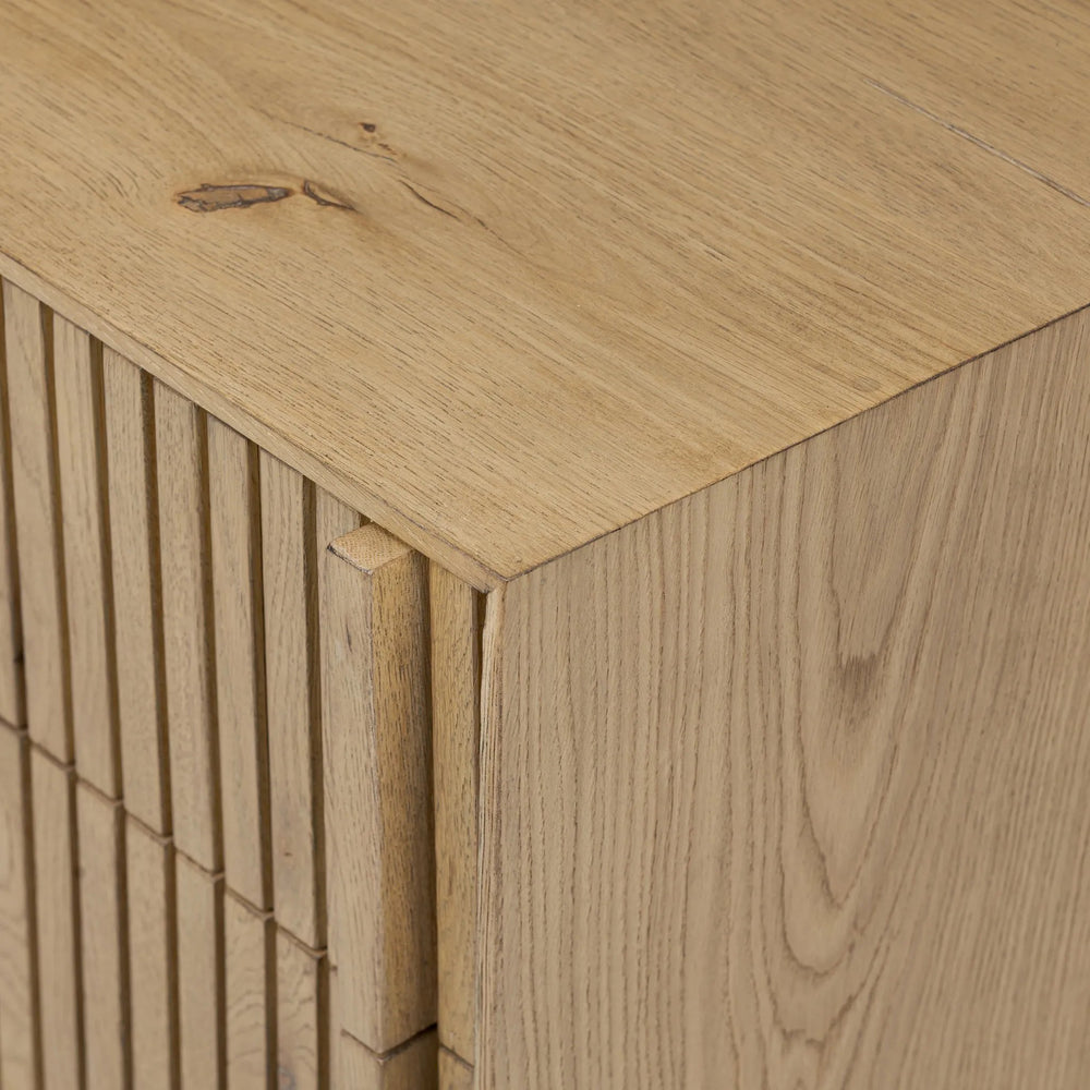 Leo Rustic Light Natural Oak Nightstand | ready to ship!