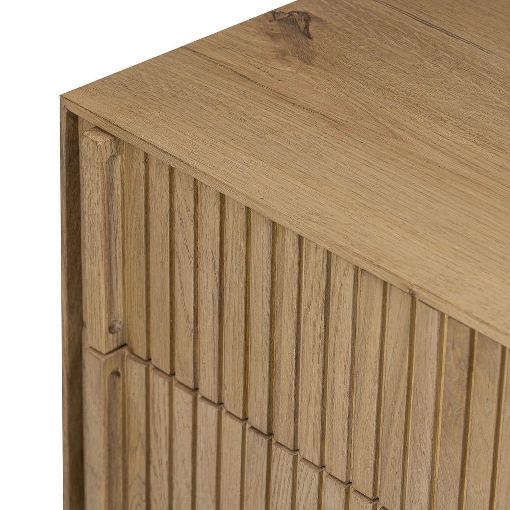 Leo Rustic Light Natural Oak Nightstand | ready to ship!