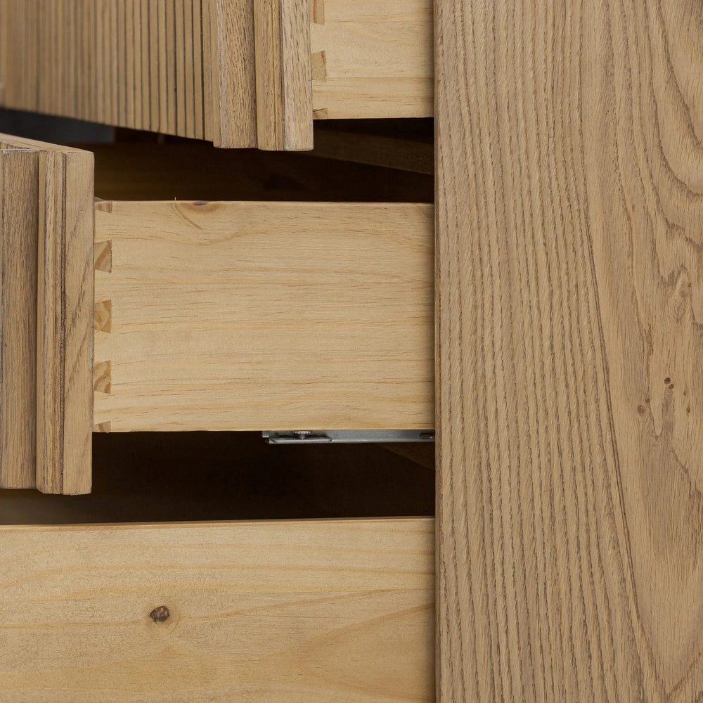 Leo Rustic Light Natural Oak Nightstand | ready to ship!