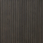 Designed by Thomas Bina and Ronald Sasson, a design partnership blending both modern minimalist and Brazilian influences. Crafted from a mix of solid oak and thick-cut oak veneer, this clean-lined bed features vertical reed detailing on the tall headboard and beautiful horizontal graining on the footboard for extra drama Amethyst Home provides interior design, new home construction design consulting, vintage area rugs, and lighting in the Laguna Beach metro area.