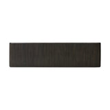 Featuring Leo Smoked Black Console Table by Four Hands at Amethyst Home. Smoked black oak shapes an elongated console table, rich with reeding. Subtly rounded edges reflect Brazilian midcentury inspiration behind this crafted minimalist piece. Designed in partnership with longtime Four Hands collaborator Thomas Bina and designer Ronald Sasson.Overall Di. Amethyst Home provides interior design, new home construction design consulting, vintage area rugs, and lighting in the Newport Beach metro area.