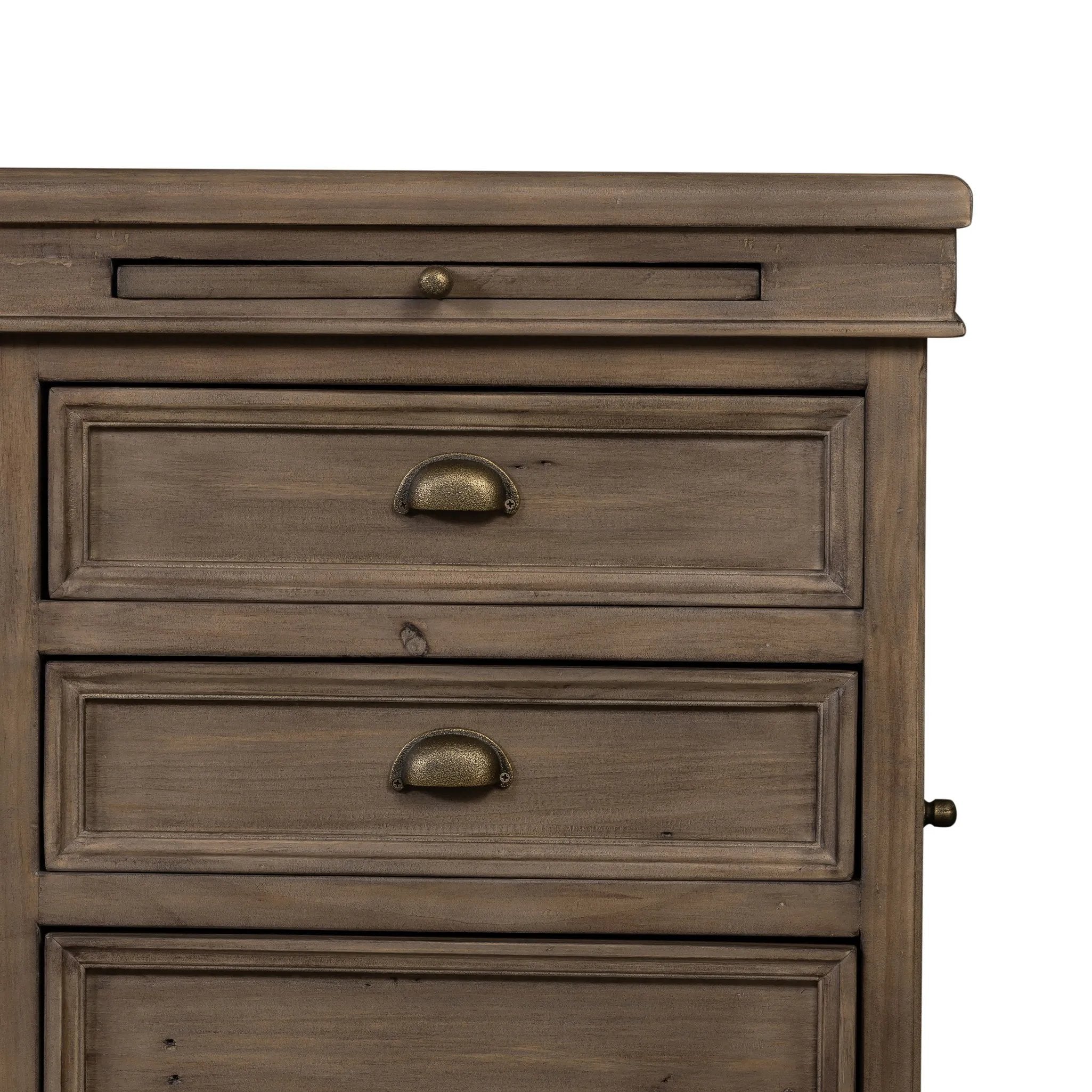 Featuring Lifestyle Sundried Ash Large Desk by Four Hands at Amethyst Home. Borrowing inspiration from the classic lawyer's desk with an inlaid leather top and French-inspired detailing. Finished in warm, sun-dried wheat tones with cast brass hardware, with dual file drawers for letter-sized documents.Overall Dimensions: 68.50"w x 31.00"d x 32.25"hWeight : 171.. Amethyst Home provides interior design, new home construction design consulting, vintage area rugs, and lighting in the Omaha metro area.