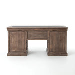 Featuring Lifestyle Sundried Ash Large Desk by Four Hands at Amethyst Home. Borrowing inspiration from the classic lawyer's desk with an inlaid leather top and French-inspired detailing. Finished in warm, sun-dried wheat tones with cast brass hardware, with dual file drawers for letter-sized documents.Overall Dimensions: 68.50"w x 31.00"d x 32.25"hWeight :. Amethyst Home provides interior design, new home construction design consulting, vintage area rugs, and lighting in the Washington metro area.