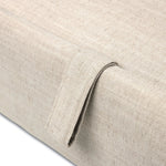 This cleverly designed sleeper sofa hides a Queen-sized sleeping surface within its modern silhouette. With a simple roll-out and counterbalanced mechanism, it effortlessly transforms into a bed, making it a space-saving solution with hidden functionality. Amethyst Home provides interior design, new home construction design consulting, vintage area rugs, and lighting in the Houston metro area.