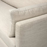 This cleverly designed sleeper sofa hides a Queen-sized sleeping surface within its modern silhouette. With a simple roll-out and counterbalanced mechanism, it effortlessly transforms into a bed, making it a space-saving solution with hidden functionality. Amethyst Home provides interior design, new home construction design consulting, vintage area rugs, and lighting in the Salt Lake City metro area.