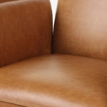 Featuring Lionel Chaps Saddle Desk Chair by Four Hands at Amethyst Home. Wrapped in buttery-soft tan top-grain leather, this structured, high-back chair is designed for comfort and style. Stainless steel casters and a 360-degree swivel for ease in the modern workspace.Overall Dimensions: 27.25"w x 29.00"d x 44.00"hWeight : 38.43 lbsMaterials: Top Grain Leather,. Amethyst Home provides interior design, new home construction design consulting, vintage area rugs, and lighting in the Tampa metro area.