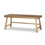 Featuring Lorik Caramel Rubberwood Desk by Four Hands at Amethyst Home. Wabi Sabi-inspired and designed with a clean, bold shape. This rustic desk features a modernized shape crafted from caramel-finished wood. Designed with cylindrical legs that are both angled and tapered for added movement. Built-in, hidden pencil drawers keep the focus on the natural gra. Amethyst Home provides interior design, new home construction design consulting, vintage area rugs, and lighting in the Portland metro area.