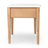 Featuring Lorna Amber Ash Veneer Desk by Four Hands at Amethyst Home. Set a light tone for your workspace with a material-driven desk of cream marble and amber ash. A clean, streamlined design with tapered cylinder legs and side drawers.Overall Dimensions: 70.00"w x 26.75"d x 30.00"hWeight : 208.33 lbsMaterials: Ash Veneer, Solid Ash, Solid Marble. Amethyst Home provides interior design, new home construction design consulting, vintage area rugs, and lighting in the Scottsdale metro area.