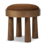 A simple, charming stool with an oak wood veneer finish and upholstered seat. Tapered legs add subtle character.As fans of luxe design at Amethyst, we love the designer inspired Louise Accent Stool - Crypton Wayfarer Sienna. This item pairs well with other brands such as Visual Comfort and is perfect for wabi sabi homes Amethyst Home provides interior design, new home construction design consulting, vintage area rugs, and lighting in the Miami metro area.