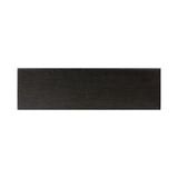A cleanly shaped six-drawer dresser is crafted from smoked black oak, highlighting the wood's natural grain. Roomy drawers offer plenty of space for bedroom storage, while the slim, tapered legs give the piece a subtle lift, creating a grounded look Amethyst Home provides interior design, new home construction design consulting, vintage area rugs, and lighting in the Alpharetta metro area.