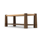 Featuring Malin Natural Paper Cord Accent Bench by Four Hands at Amethyst Home. Thick, block-style legs bookend a two-tier bench for a unique, material-driven take on accent seating. Natural paper cord enwraps the top seat for texture, while a ladder-style lower tier of brown-finished nettlewood brings great color contrast to the whole look.Overall Dimensi. Amethyst Home provides interior design, new home construction design consulting, vintage area rugs, and lighting in the Alpharetta metro area.