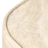 Simple shaping gets an elevated update with a classic plinth base mirrored in a lip detail around the tabletop. The rounded corners of this outdoor end table showcase textured sandy grey concrete, designed to mimic the detail found in natural stone. Cover or store indoors during inclement weather and when not in use. Amethyst Home provides interior design, new home construction design consulting, vintage area rugs, and lighting in the Seattle metro area.