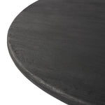 Featuring Maricopa Dark Totem Large Coffee Table by Four Hands at Amethyst Home. Play up proportions. Large, shapely, legs support a rounded tabletop of light black-finished solid reclaimed woods, for a global, organic look and handcrafted feel. Overall Dimensions: 50.00"w x 50.00"d x 16.00"h. Amethyst Home provides interior design, new home construction design consulting, vintage area rugs, and lighting in the Omaha metro area.