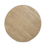 Play up proportions. Large, shapely legs support a rounded tabletop of worn oak, for a global, organic look and handcrafted feel Amethyst Home provides interior design, new home construction design consulting, vintage area rugs, and lighting in the Tampa metro area.