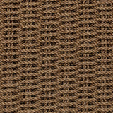 Twisted faux rattan is double twisted for a chunky feel, inspired by traditional coastal designs. The fully woven, cambelback silhouette of this outdoor chair adds visual interest, with high-end, linen-like upholstery bringing subtle contrast to the seat cushions. Amethyst Home provides interior design, new home construction design consulting, vintage area rugs, and lighting in the Omaha metro area.