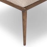 An armless dining style pairs a slim profile and curved back, for a beautifully contoured look. Framed by tan-finished solid oak featuring a center cutout, a seat cushion upholstered in high-performance fabric crafts a comfortable seat perfect for everyday dining. Amethyst Home provides interior design, new home construction design consulting, vintage area rugs, and lighting in the Kansas City metro area.