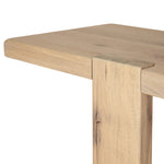 Bleached oak shapes a simple, open-style console table, with through-tenon joints for an updated farmhouse look.As enthusiasts of clean design at Amethyst, we love the warm modern inspired Matei Console Table - Bleached Oak. This item pairs well with other brands such as Surya and is perfect for eclectic homes Amethyst Home provides interior design, new home construction design consulting, vintage area rugs, and lighting in the San Diego metro area.