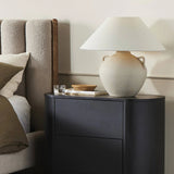 Featuring Mays Light Sand Porcelain Table Lamp by Four Hands at Amethyst Home. Inspired by vintage clay jars, a light sand-colored talavera lamp with handle-like detailing pairs with a tapered linen shade in a versatile ivory. Overall Dimensions: 22.00"w x 22.00"d x 21.00"h
 Shop this lamp at Amethyst - https://www.amethysthome.com/products/mays-light-sand-porc. Amethyst Home provides interior design, new home construction design consulting, vintage area rugs, and lighting in the Tampa metro area.