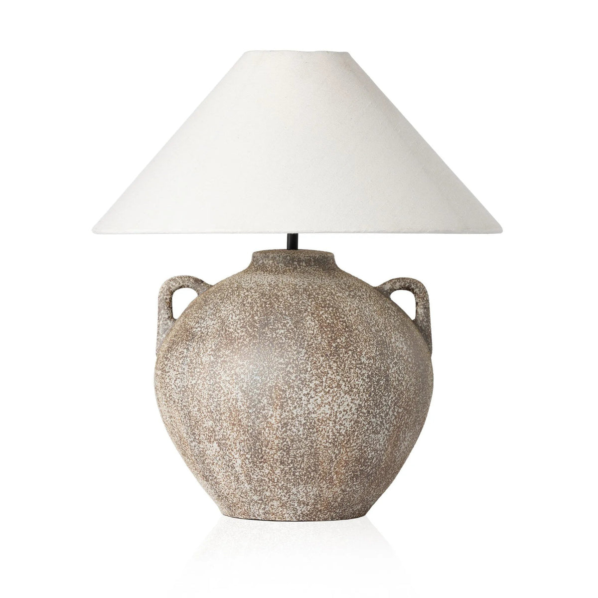 Mays Vintage Brown Ceramic Table Lamp | ready to ship!