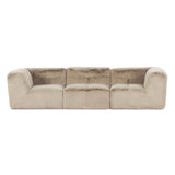 Modularity at its best — and comfiest. Three piece sectional covered in a plush fabric that's luxuriously soft to the touch Amethyst Home provides interior design, new home construction design consulting, vintage area rugs, and lighting in the Monterey metro area.