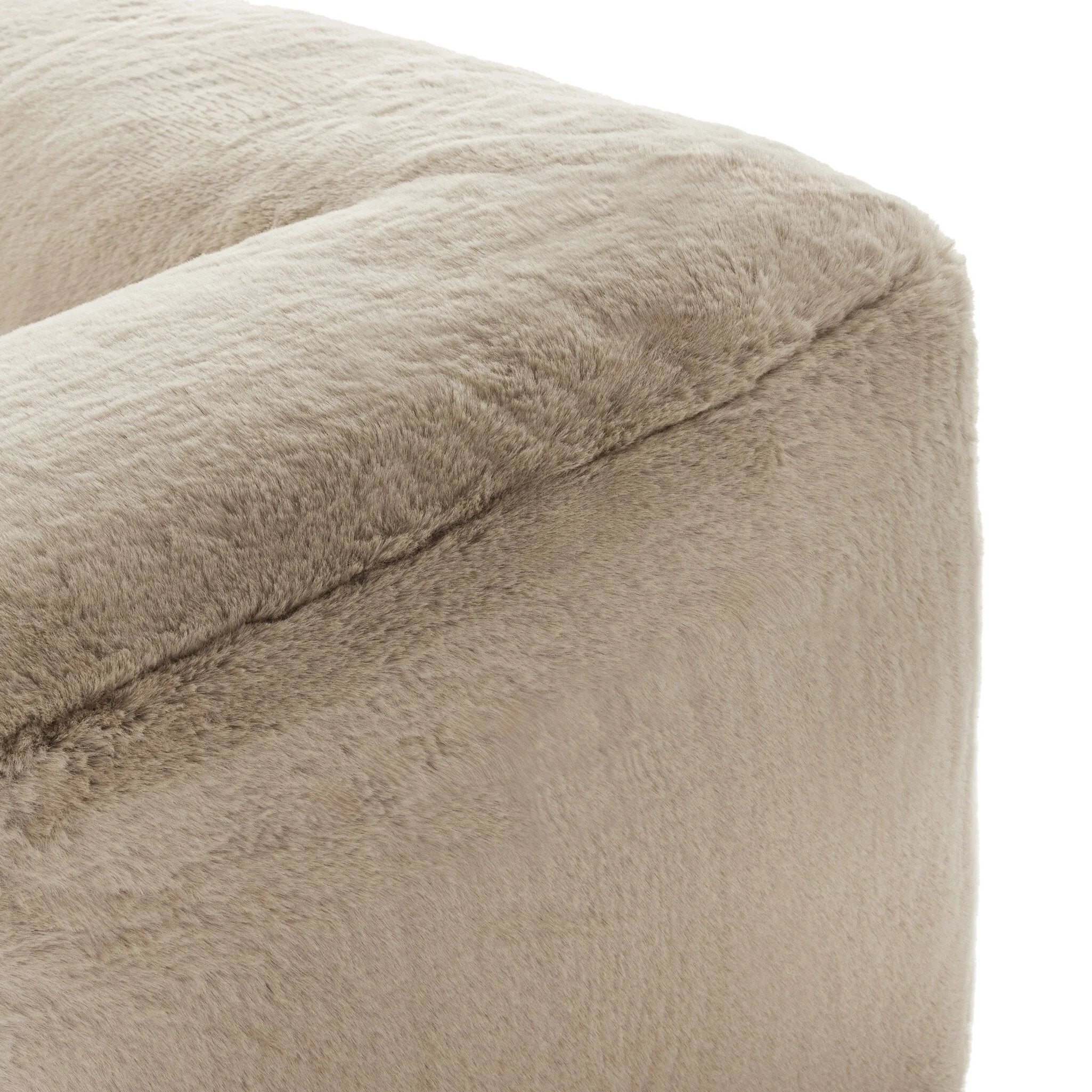 Modularity at its best — and comfiest. Six piece sectional covered in a plush fabric that's luxuriously soft to the touch Amethyst Home provides interior design, new home construction design consulting, vintage area rugs, and lighting in the Washington metro area.