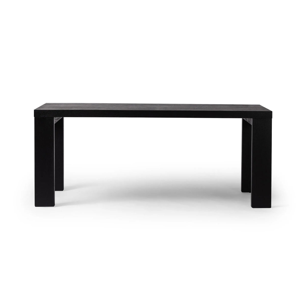 Millie Drifted Matte Black Veneer Dining Table | ready to ship!