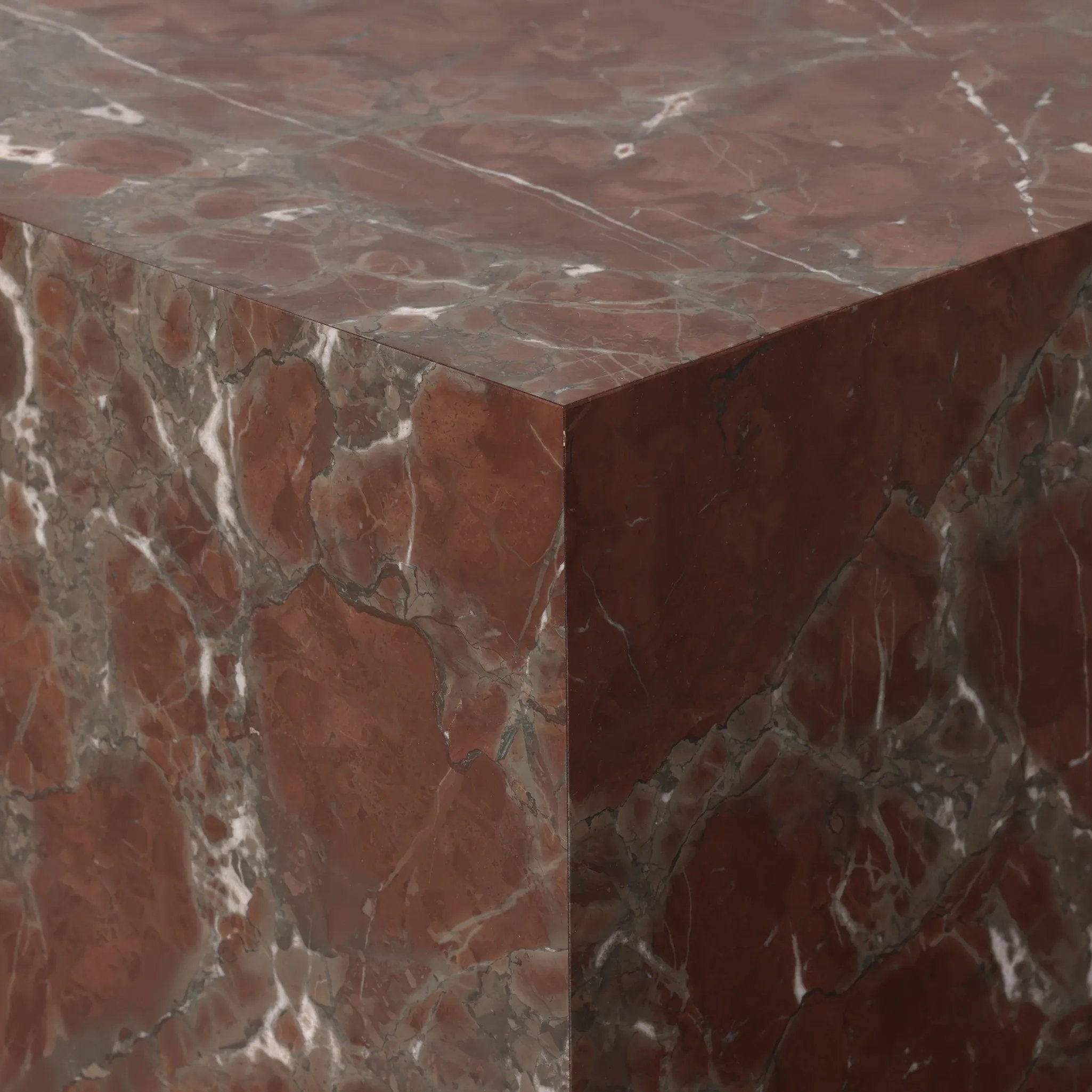 Featuring Modern Smoke and Russet Marble Marble Plinth End Table by Four Hands at Amethyst Home. Overall Dimensions: 22.00"w x 22.00"d x 22.00"hWeight : 145.50 lbsMaterials: Solid Marble. Amethyst Home provides interior design, new home construction design consulting, vintage area rugs, and lighting in the Nashville metro area.