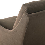 This relaxing glider chair is defined by slightly sloping, flared arms and a floor-length slipcover that's finished in a soft, tight weave for a traditional style Amethyst Home provides interior design, new home construction design consulting, vintage area rugs, and lighting in the Laguna Beach metro area.
