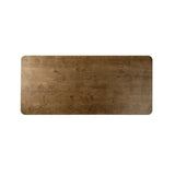 This monolithic piece features a grand plinth base, subtly rounded corners and bullnose edges. A mix of solid oak and oak veneer offers the best of both worlds: beautiful movement from the natural oak graining and added character from the burl veneer finish. Amethyst Home provides interior design, new home construction design consulting, vintage area rugs, and lighting in the Los Angeles metro area.