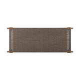 Featuring Moxie Stained Toasted Brown Outdoor Coffee Table by Four Hands at Amethyst Home. Create an outdoor space that transports you to far corners of the globe. Inspired by traditional designs found throughout Indonesia, this outdoor bench features a beautifully crafted frame made of FSC-certified solid teak with pull-through details and monochromatic weavi. Amethyst Home provides interior design, new home construction design consulting, vintage area rugs, and lighting in the Boston metro area.